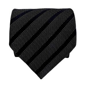 Banana Republic Navy Diagonal Stripe 100% Silk Tie